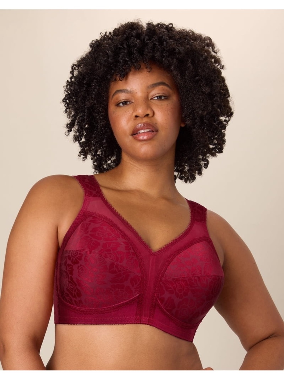 Playtex 18 Hour Ultimate Shoulder Comfort Wireless Bra Smart Red 38DD Women's